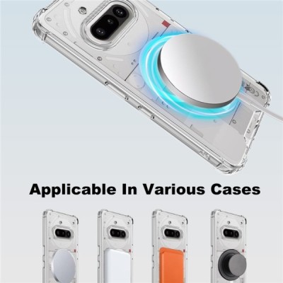 Nothing Phone 3a "IMAK" Candy MagSafe Hard Silicone TPU Case Cover - transparent | Priedai.lt