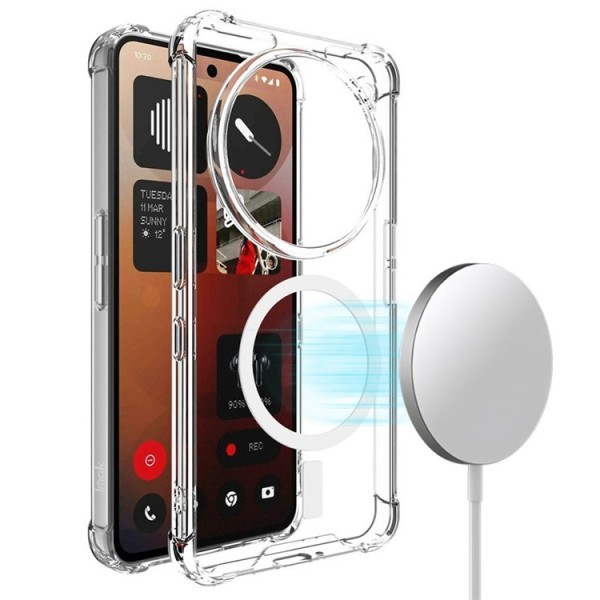 "IMAK" Candy MagSafe Hard Silicone (TPU) Case - transparent (Nothing Phone 3a Pro)
