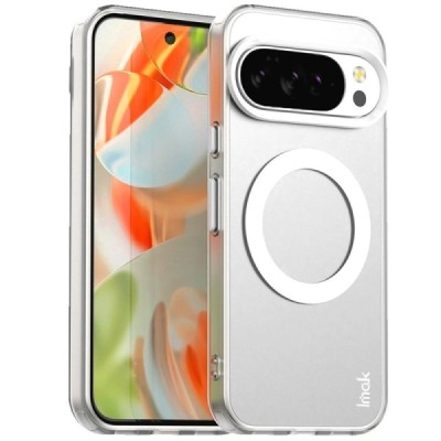 Google Pixel 10 / 10 Pro "IMAK" Candy MagSafe Hard Silicone TPU Matte Case Cover - white | Priedai.lt