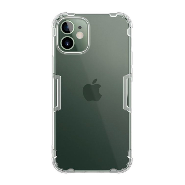 Nillkin Nature TPU Pro Reinforced Protection Hard Silicone (TPU) Case - Clear / Green (iPhone 12 / 12 Pro)