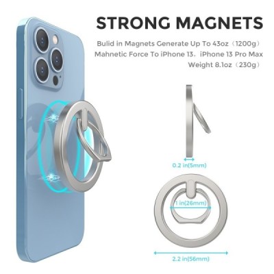 "AHASTYLE" Aluminum Kickstand Holder - silver | Priedai.lt
