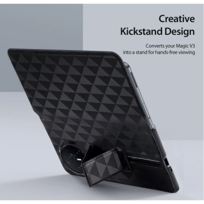 Huawei Honor Magic V3 5G "Dux Ducis" Fitt Flip Book Case Cover - black | Priedai.lt