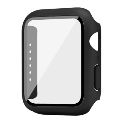 Apple Watch Series 6 / 5 / 4 / SE (2023) / SE (2022) / SE 44mm smart watch hard plastic case - black | Priedai.lt
