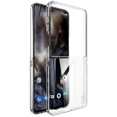 Samsung Galaxy Flip7 "Imak" Crystal plastic transparent (transparent) case - back | Priedai.lt