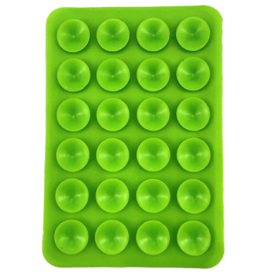 "Suction Pad" Mini Universal Adhesive Silicone Suction Cup Mat (Holder) - green | Priedai.LT