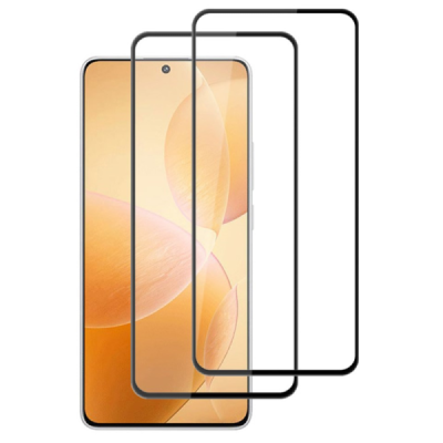 Xiaomi Poco X6 Pro 5G (Redmi K70E) „Amorus“ enhanced protection black full coverage protective screen glass | Priedai.lt