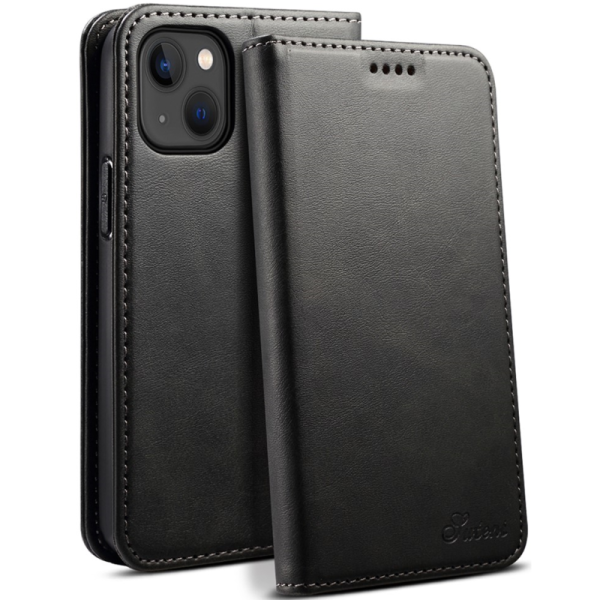 "Suteni" flip book case - Black (iPhone 15)