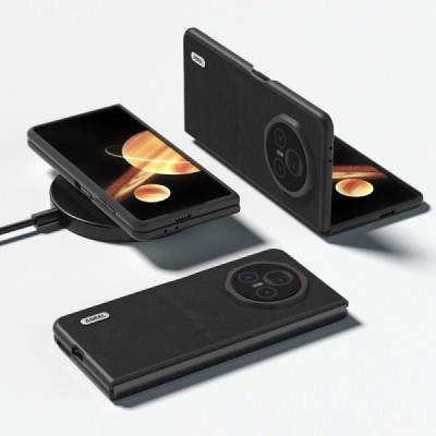 Abeel Texture Huawei Honor Magic V3 5G Black Leather Case | Priedai.lt