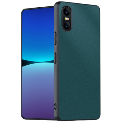 "Mofan" Texture Sony Xperia 10 VI Green Leather Case | Priedai.lt