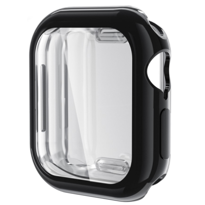 Apple Watch Series 10 42mm „Enkay“ 9H reinforced security black protective screen glass 0,2 mm | Priedai.lt