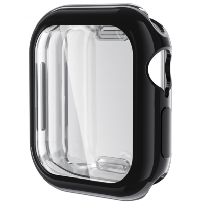 Apple Watch Series 10 46mm „Enkay“ 9H reinforced security black protective screen glass 0,2 mm | Priedai.lt
