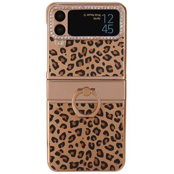 Fashion Kickstand Hard Silicone (TPU) Case - gold (Galaxy Z Flip4)