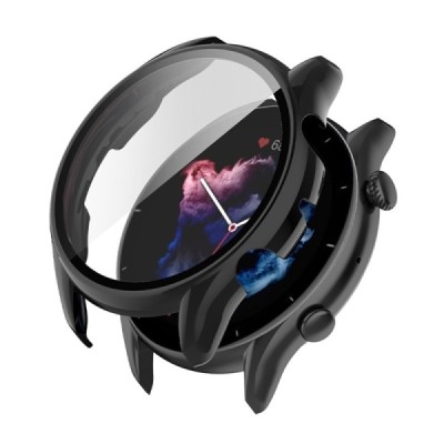 Huami Amazfit GTR 3 / GTR 3 Pro smart watch hard silicone (TPU) case - black | Priedai.lt