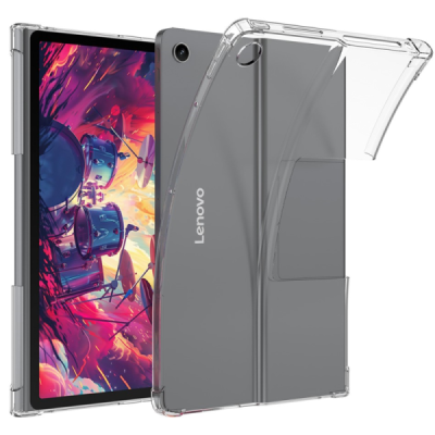 Lenovo Tab Plus 11.5" (TB351FU) reinforced protection hard silicone TPU transparent case - back | Priedai.lt