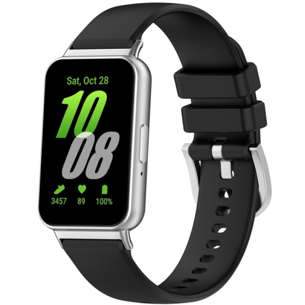Smartwatch hard silicone (TPU) bracelet - black (Samsung Galaxy Fit3)