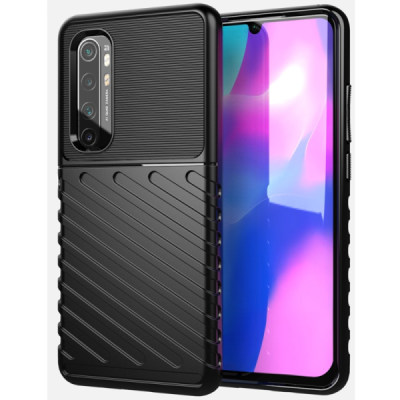 Xiaomi Mi Note 10 Lite "Mofan" Thunder hard silicone (TPU) case black - cover | Priedai.lt