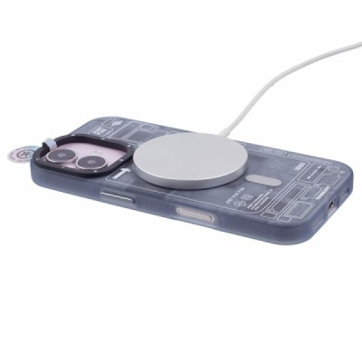 Apple iPhone 16 "YOUNGKIT" Technology MagSafe TPU Matte Case - Back - Gray | Priedai.lt
