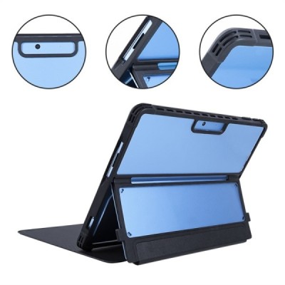 Microsoft Surface Pro 11, 10, 9 Copernice flip-up black leather case - book | Priedai.lt