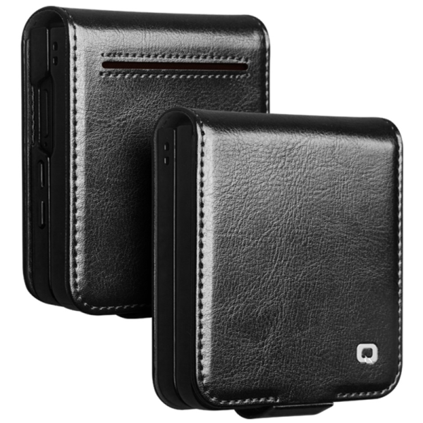 „QIALINO“ flip case cover - black (Galaxy Flip7)