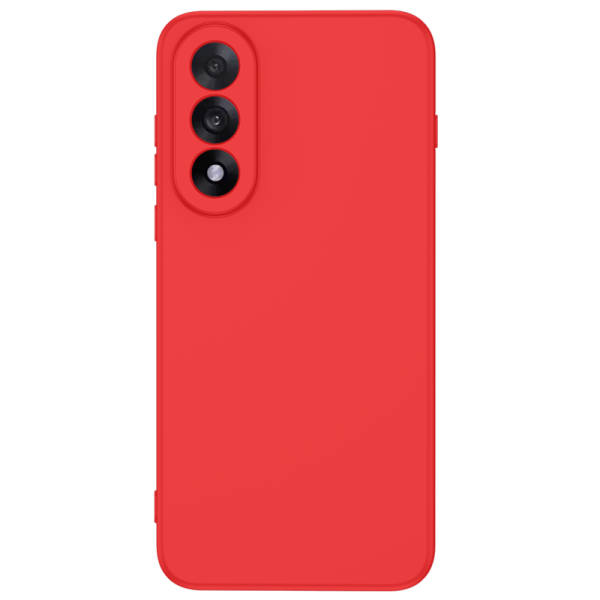 "Shell" hard silicone (TPU) case - red (OnePlus Nord 5)