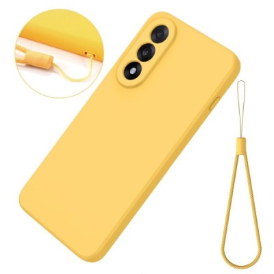 OnePlus Nord 5 "Shell" hard liquid silicone (TPU) case yellow - cover | Priedai.lt