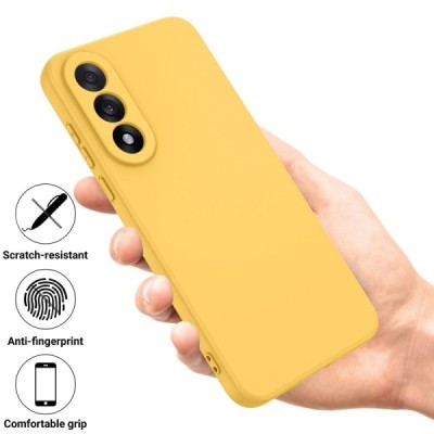 OnePlus Nord 5 "Shell" hard liquid silicone (TPU) case yellow - cover | Priedai.lt