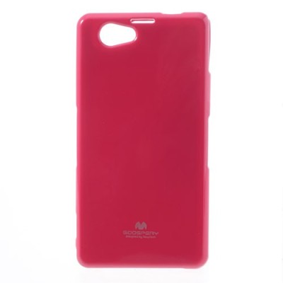 Sony Xperia Z1 Compact rožinis Mercury kieto silikono (TPU) dėklas / Priedai.lt