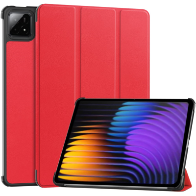 „Saige" Flip case - Red (Xiaomi Pad 7 / Pad 7 Pro / Pad 8 / Pad 8 Pro)