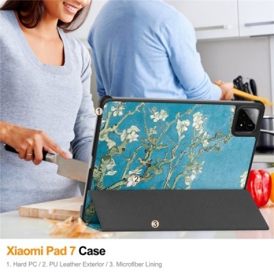 „Sakura“ flip case (Xiaomi Pad 7 / Pad 7 Pro / Pad 8 / Pad 8 Pro)