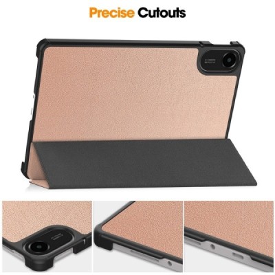 Xiaomi Redmi Pad 2 „Saige" Flip Book Case - gold (foldable) | Priedai.lt