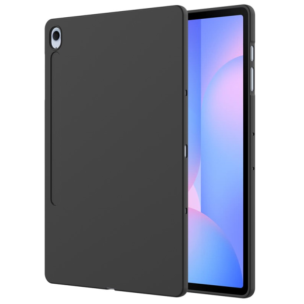 "Shell" Hard Silicone (TPU) Case - Black (Galaxy Tab S10 FE+)