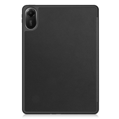 Xiaomi Redmi Pad 2 flip black leather case - book with stylus slot | Priedai.lt