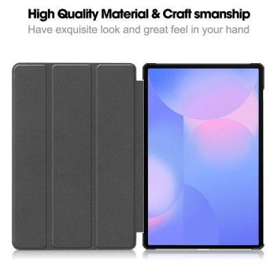 Samsung Galaxy Tab S10 FE+ „Saige" Flip Book Case - gold (foldable) | Priedai.lt