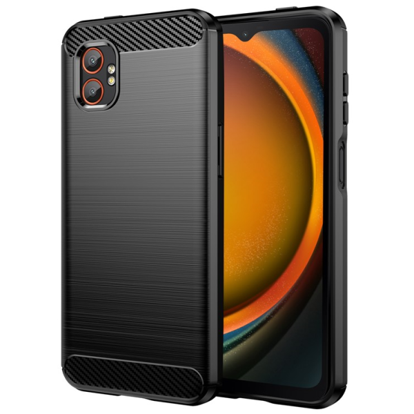 "AILES" Carbon hard silicone (TPU) case - black (Galaxy XCover7 Pro)