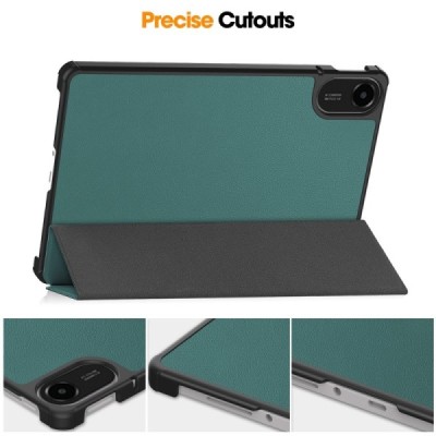 Xiaomi Redmi Pad 2 „Saige" Flip Book Case - green (foldable) | Priedai.lt