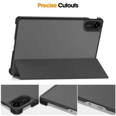 Xiaomi Redmi Pad 2 „Saige" Flip Book Case - Grey (foldable) | Priedai.lt