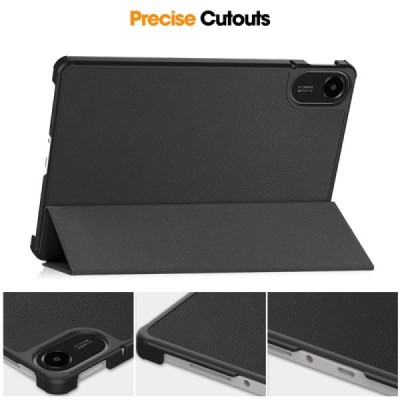 Xiaomi Redmi Pad 2 „Saige" Flip Book Case - Black (foldable) | Priedai.lt