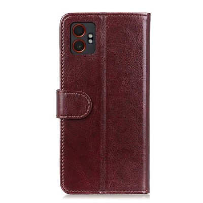 Samsung Galaxy XCover7 Pro Binfen Flip Book Case - Brown | Priedai.lt