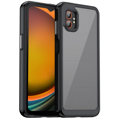 Samsung Galaxy XCover7 Pro "Mofan" Clear Hard Silicone TPU Case Cover - Black | Priedai.lt