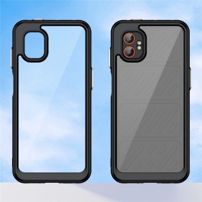 Samsung Galaxy XCover7 Pro "Mofan" Clear Hard Silicone TPU Case Cover - Black | Priedai.lt