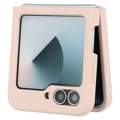 Samsung Galaxy Flip6 "Shell" hard liquid silicone (TPU) case pink - cover | Priedai.lt