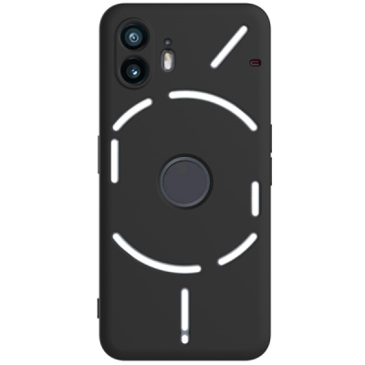 Nothing Phone 2 "Shell" hard liquid silicone (TPU) case black - cover | Priedai.lt
