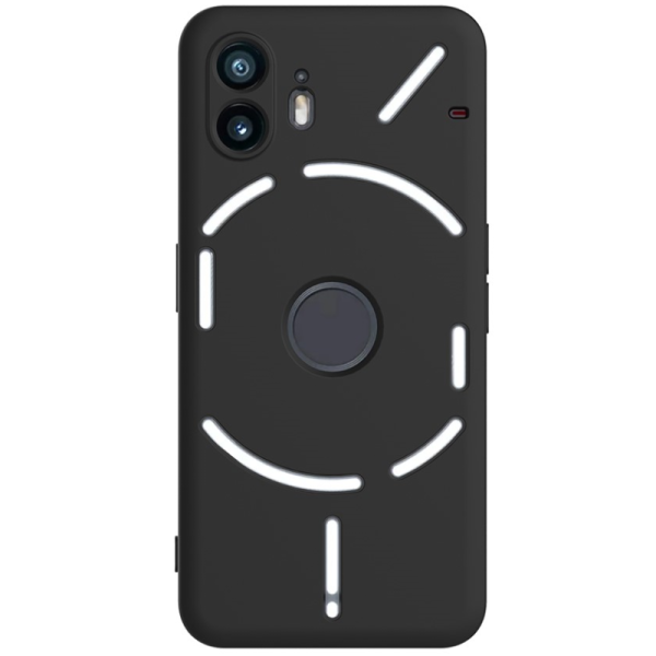 "Shell" hard silicone (TPU) case - black (Nothing Phone 2)