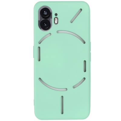 Nothing Phone 2 "Shell" hard liquid silicone (TPU) case green - cover | Priedai.lt