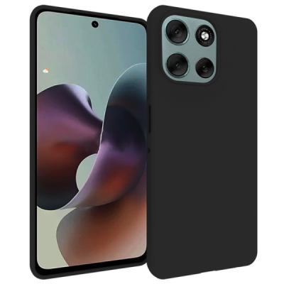 Motorola Moto G56 hard silicone (TPU) black case - cover | Priedai.lt