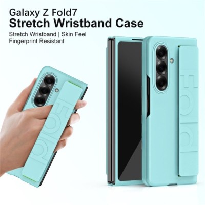 Samsung Galaxy Fold7 Foldable mint plastic case - back | Priedai.lt