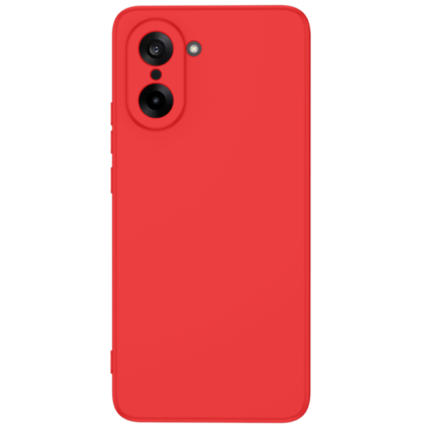 "Shell" hard silicone (TPU) case - red (OnePlus Nord CE5)