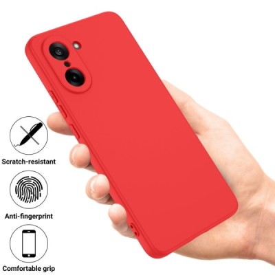 OnePlus Nord CE5 "Shell" hard liquid silicone (TPU) case red - cover | Priedai.lt