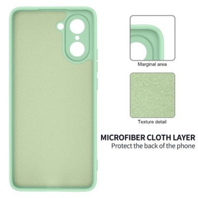 OnePlus Nord CE5 "Shell" hard liquid silicone (TPU) case green - cover | Priedai.lt