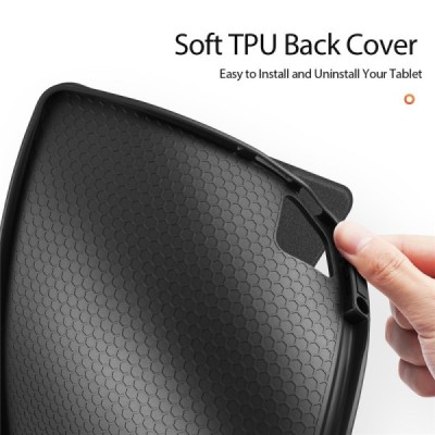 Xiaomi Pad 7 / Pad 7 Pro "Dux Ducis" Domo flip black leather case - book with stylus slot | Priedai.lt